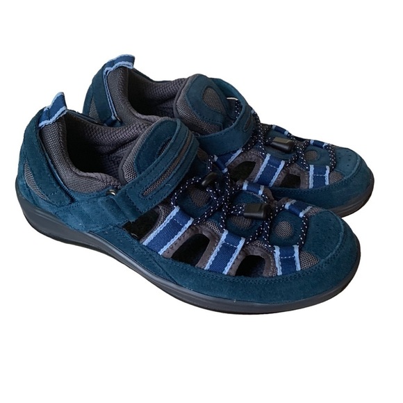 Orthofeet Arch Support Sandals for Women Blue Size 8 - Picture 1 of 9
